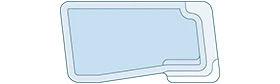 Piscine coque en forme - Modèle Biscarrosse 
