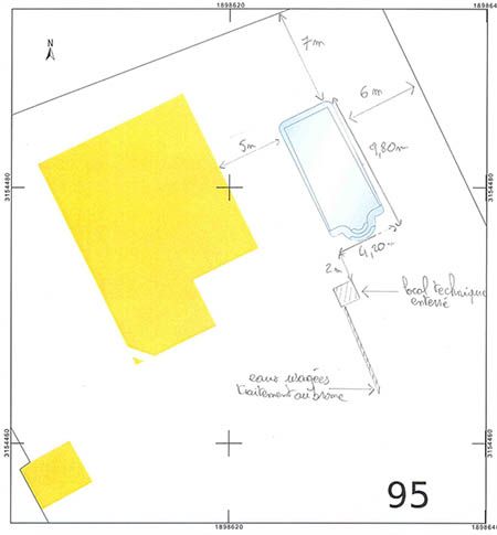 plan cadastral piscine