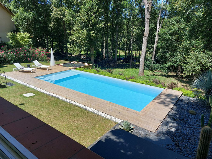 piscine avec plage de 9m