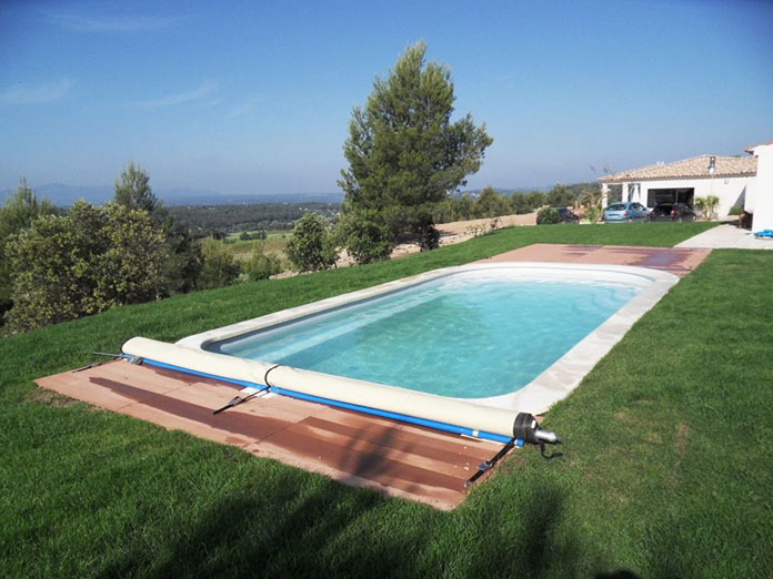 photo piscine polyester bache sécurité