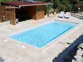 coque polyester moderne 9m - Photo piscine à coque