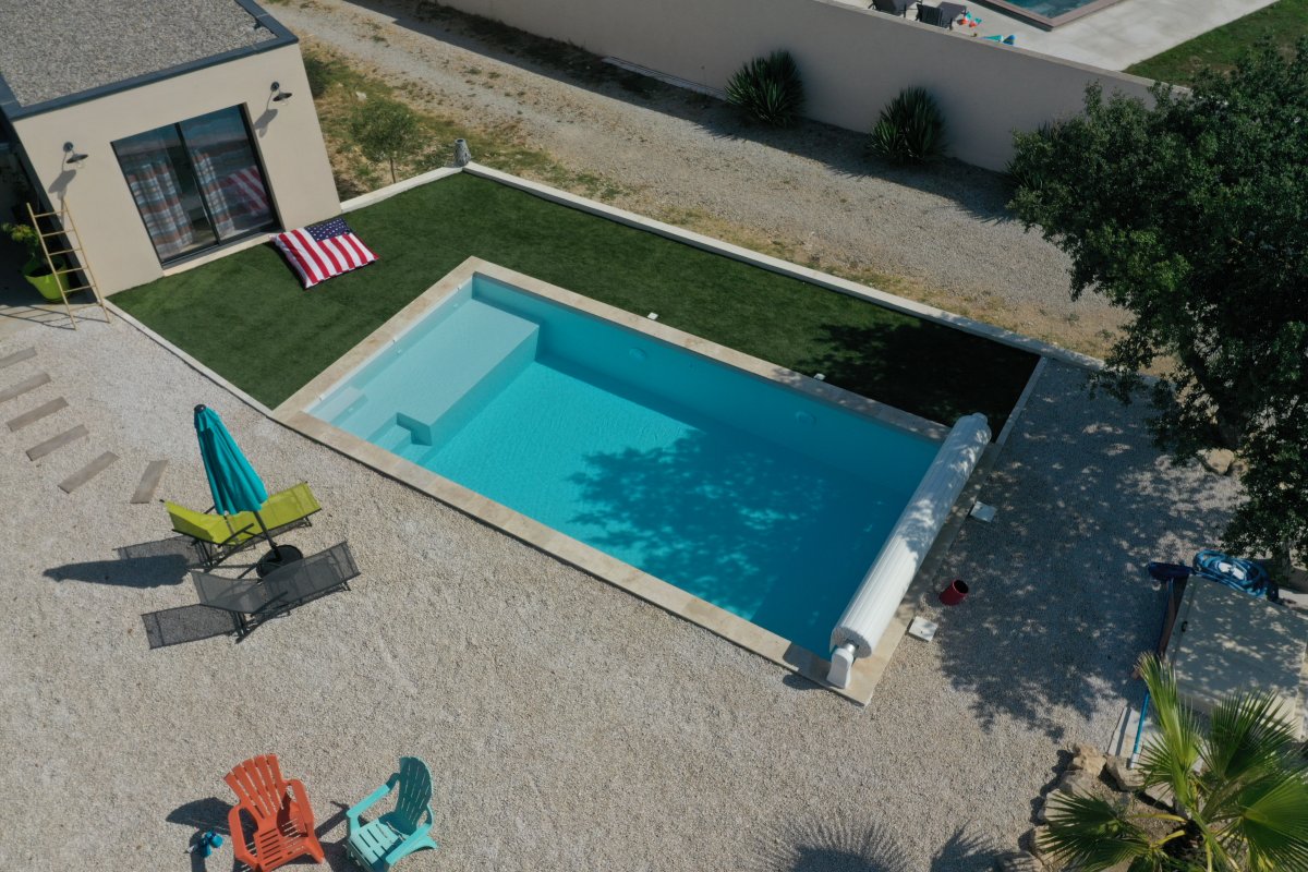 piscine avec escalier plage 