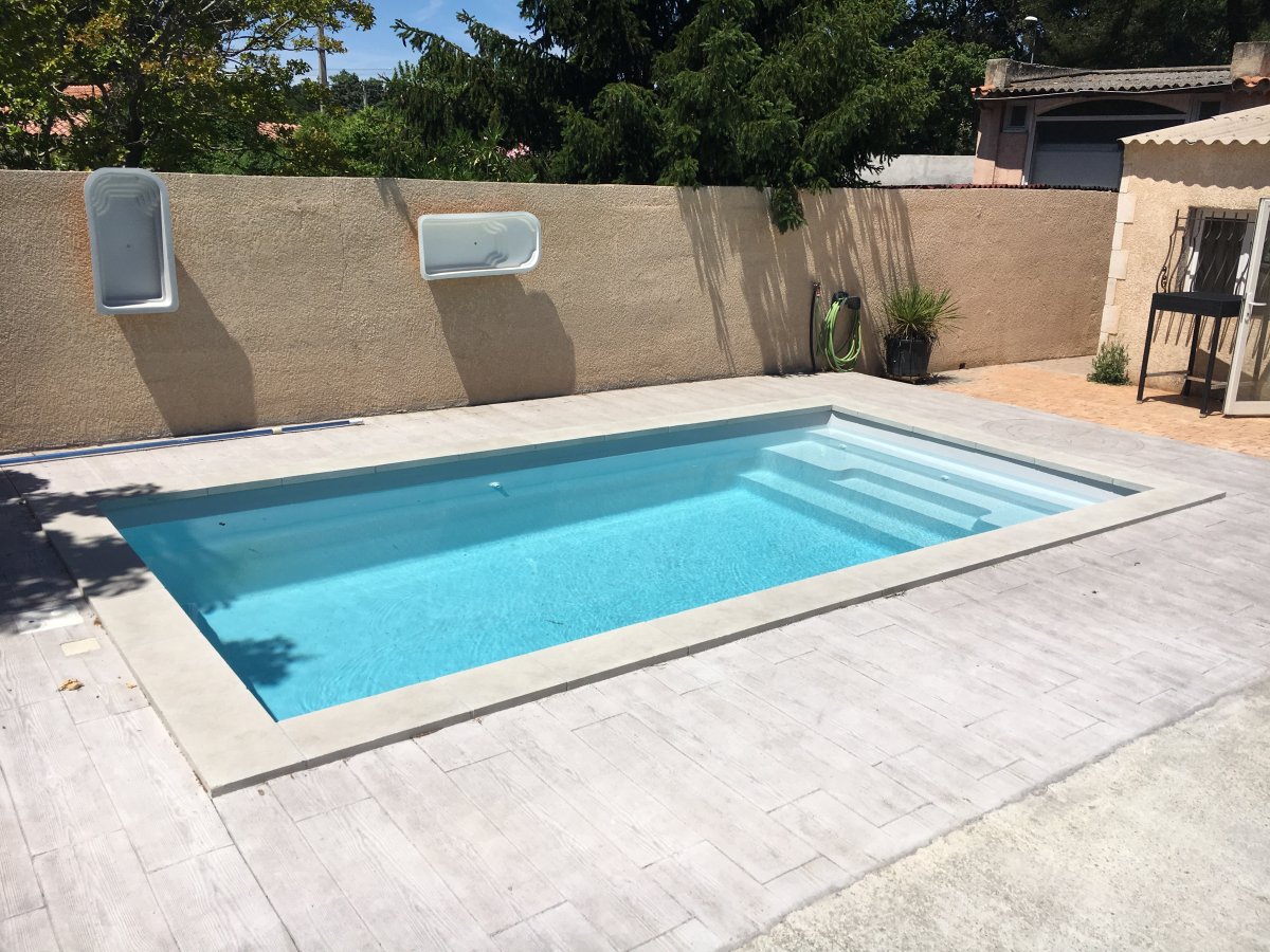 piscines 6 par 3 rectangle - Photo piscine à coque