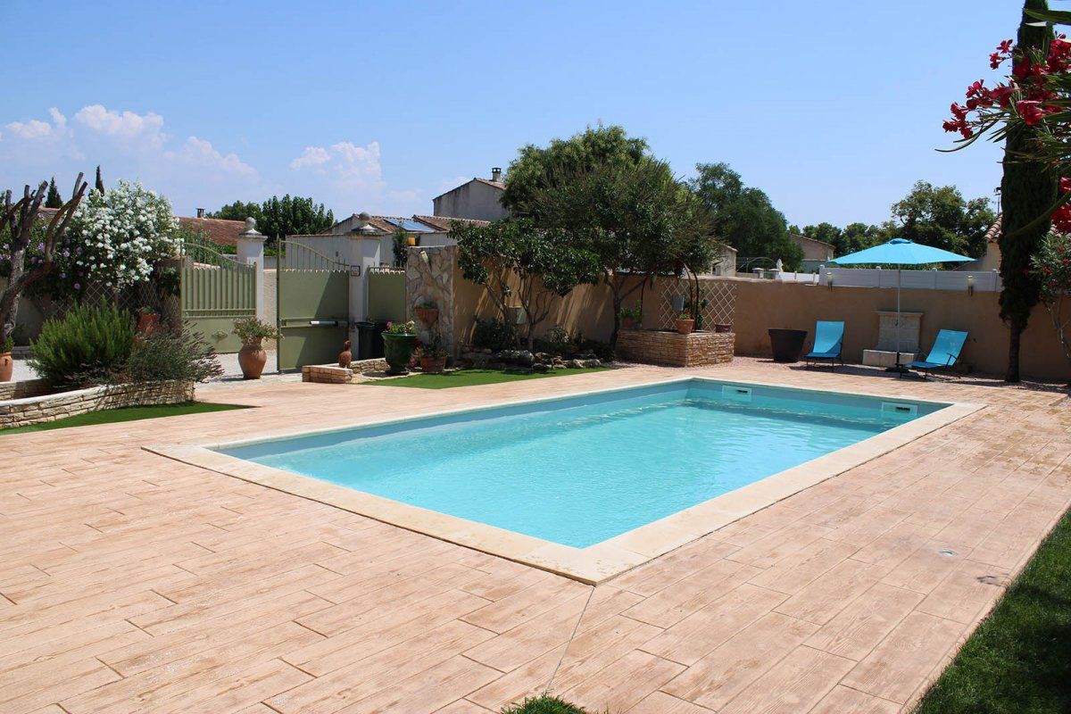 piscine et béton imprimé france