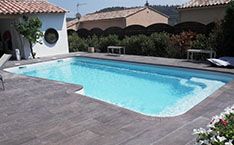 Biscarrosse Piscine polyester sable